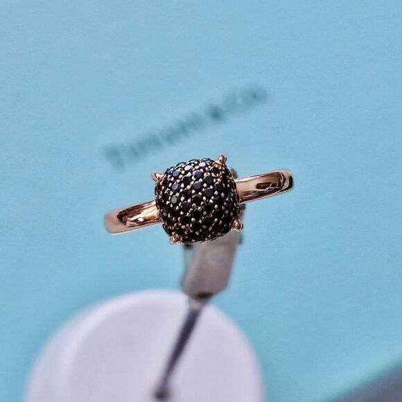 RARE Tiffany & Co. Spinel Sugar Stack 18K Rose Gold Paloma Picasso Ring 4 US - Picture 1 of 8